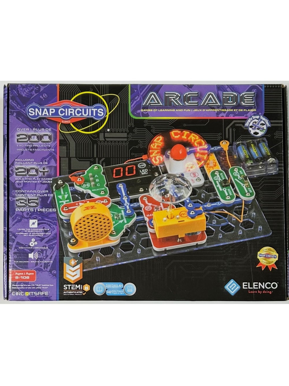 NIB Snap Circuits Arcade Electronics Exploration Kit Stem Activities Ages 8+